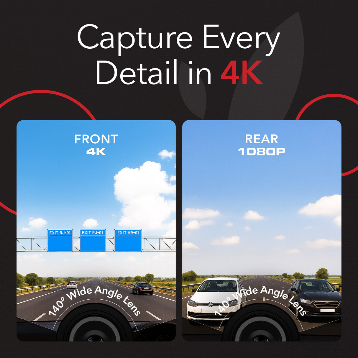 Sense 4K Max Two Channel Dash Cam